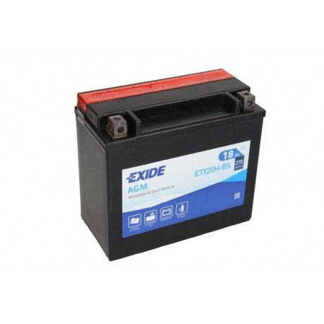 Aku Exide ETX20H BS YTX20H BS 12V 18Ah AGM Motokaubad