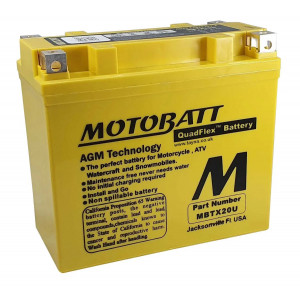 Aku Motobatt MBTX20U (YTX20L-BS) 12V/21Ah