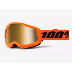 100% Strata 2 Neon Orange Mirror krossiprillid