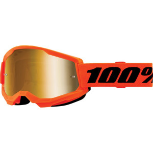 100% STRATA 2 Junior NEON ORANŽ MIRROR GOLD krossiprillid